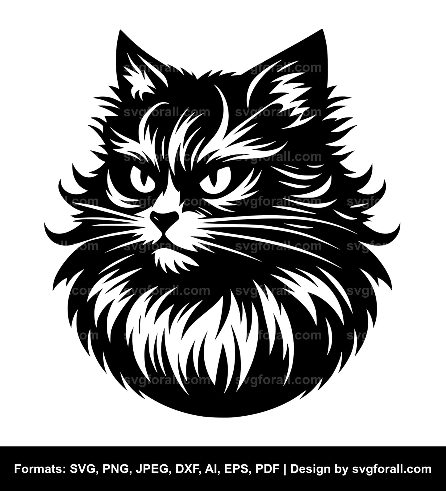 Mad Cat SVG File