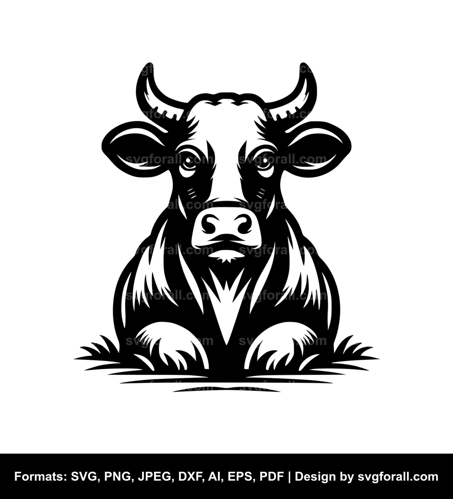 Mad Cow Black SVG