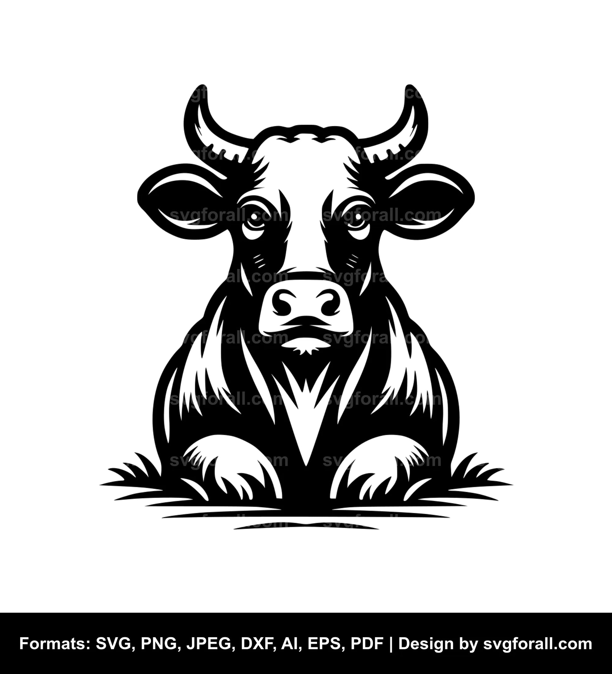 Mad Cow Black SVG