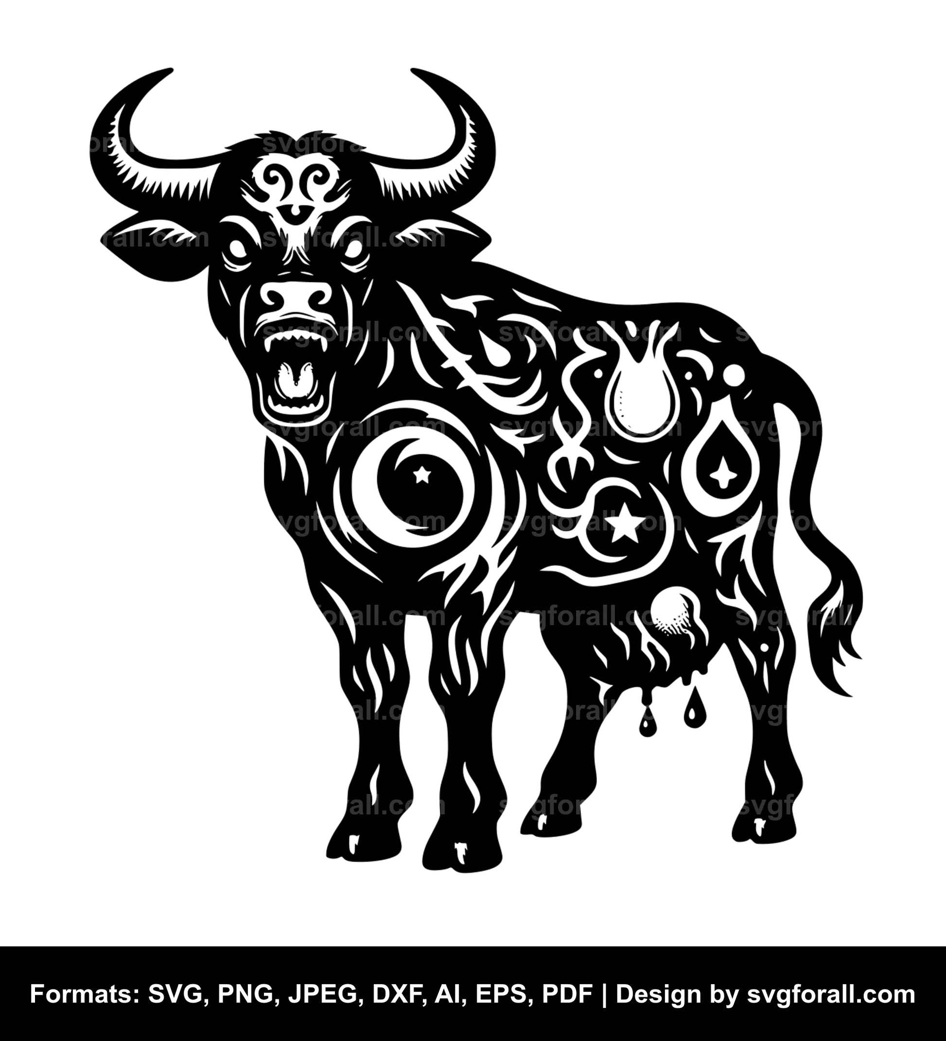 Mad Cow SVG File