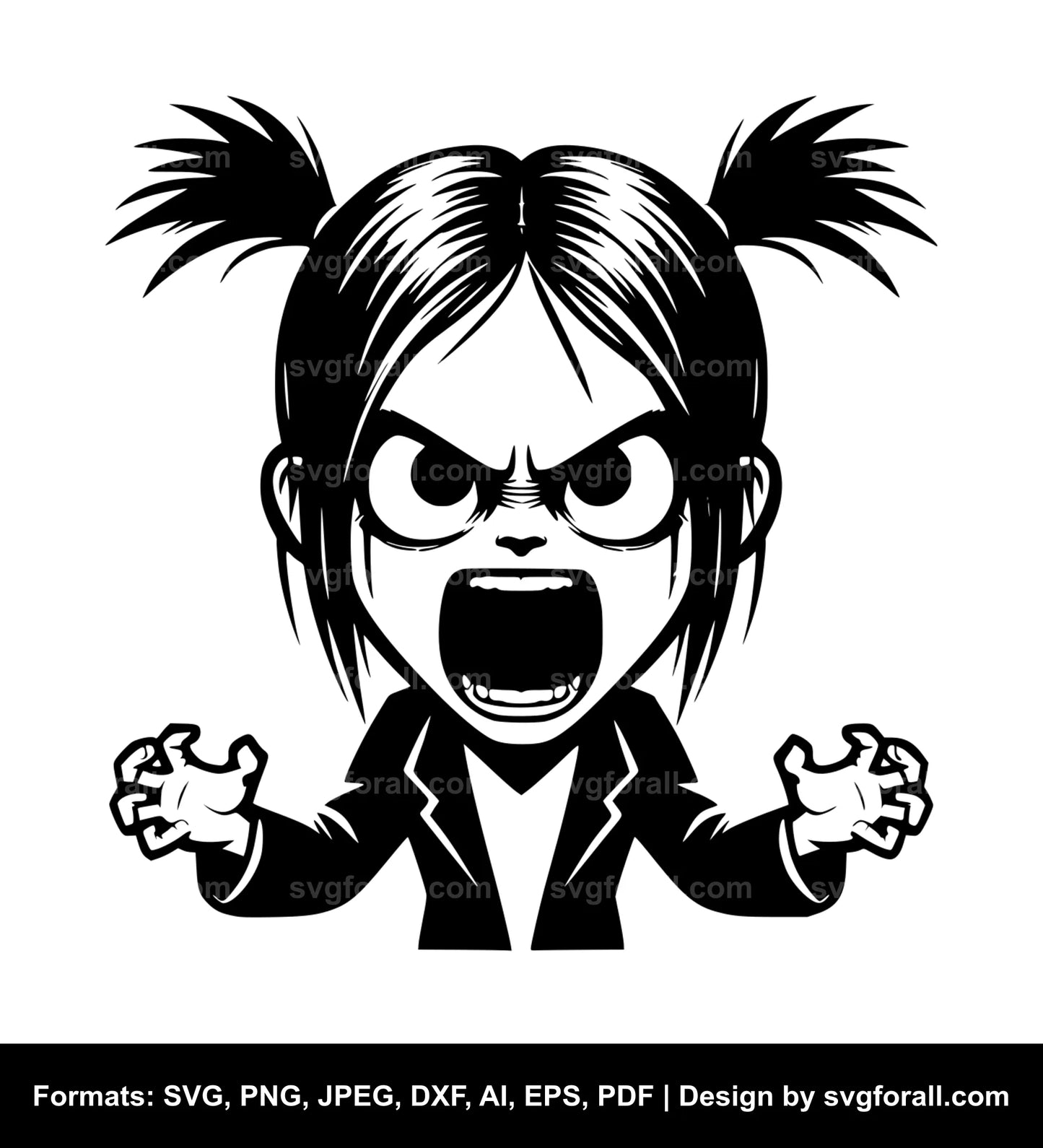 Mad Girl SVG Download