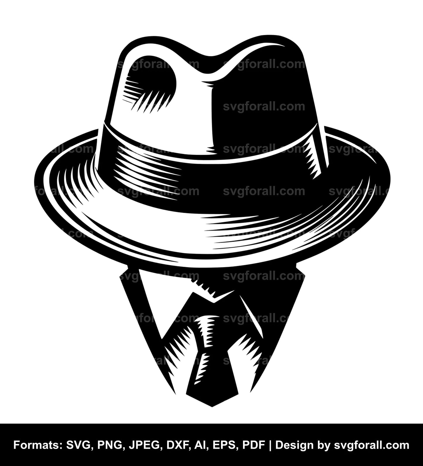 Mafia Hat Black SVG