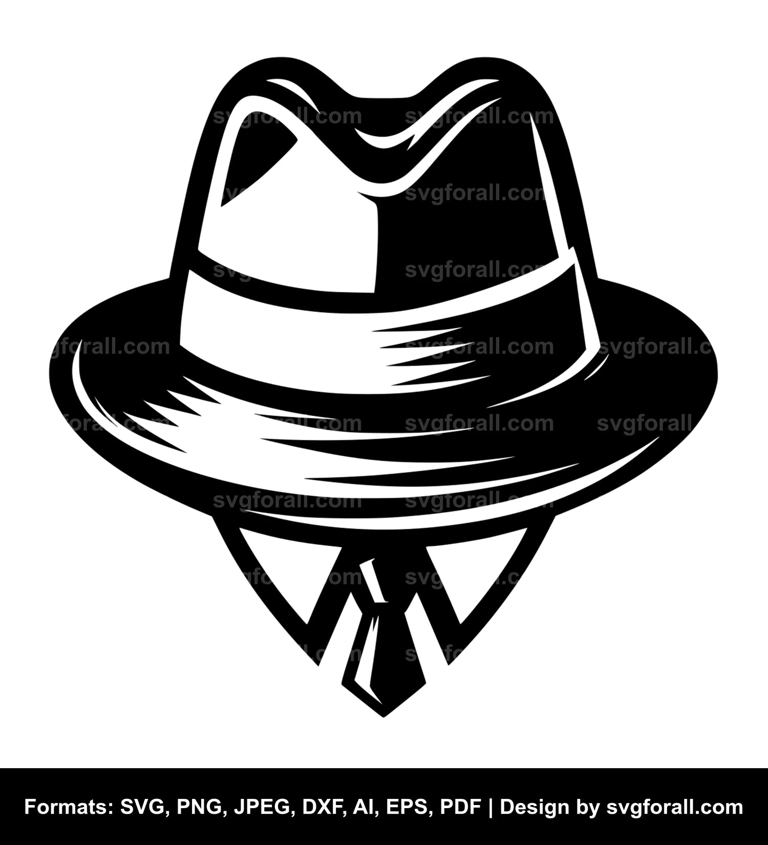 Mafia Hat Clipart SVG