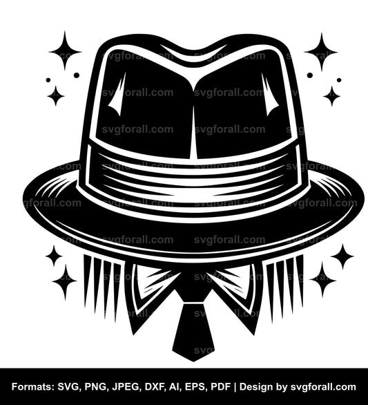 Mafia Hat SVG Design