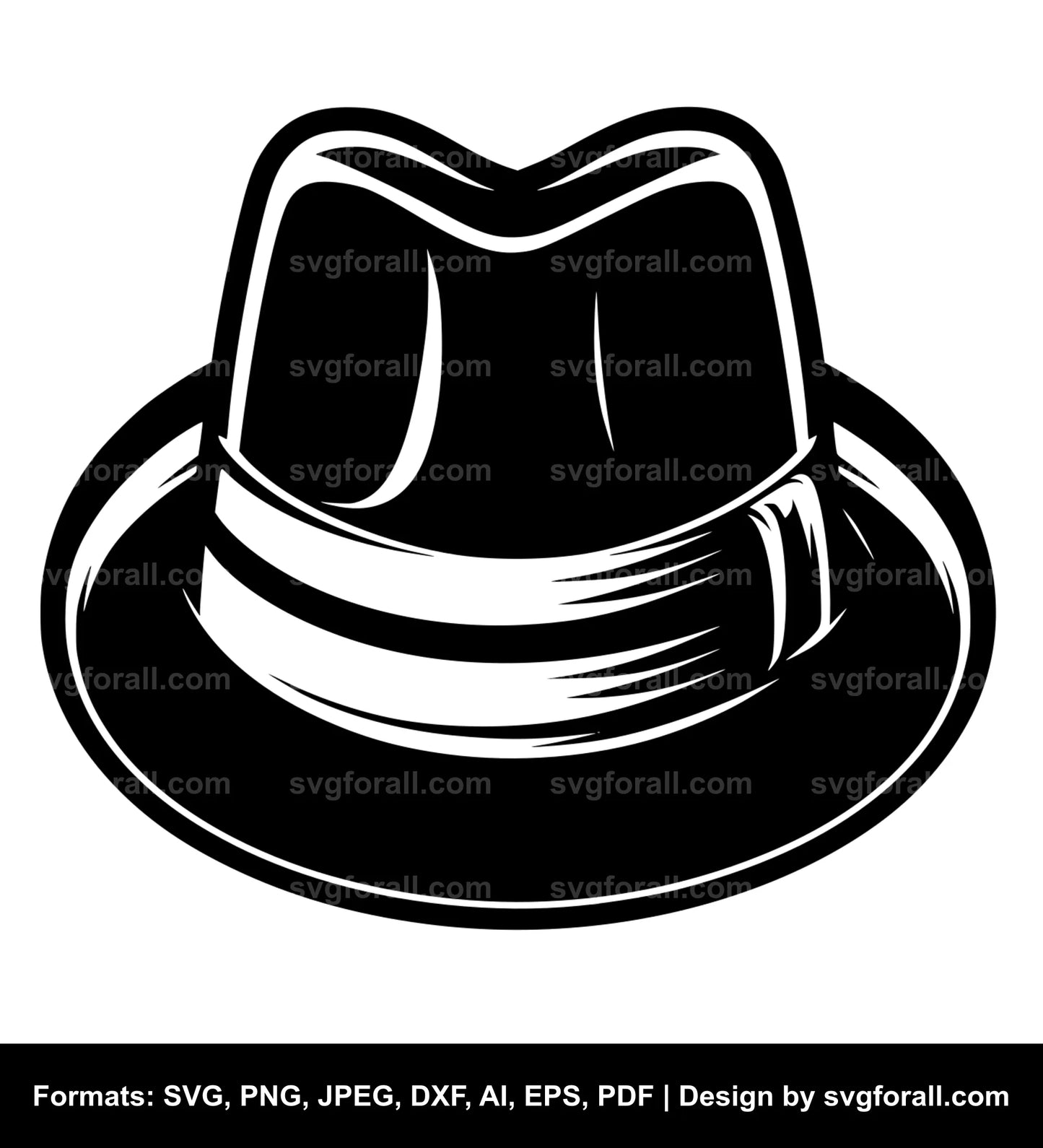 Mafia Hat SVG Vector