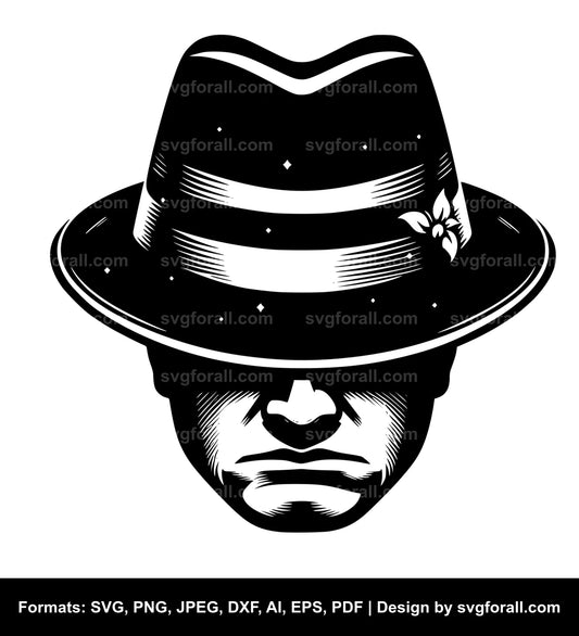 Mafia Hat Vector SVG