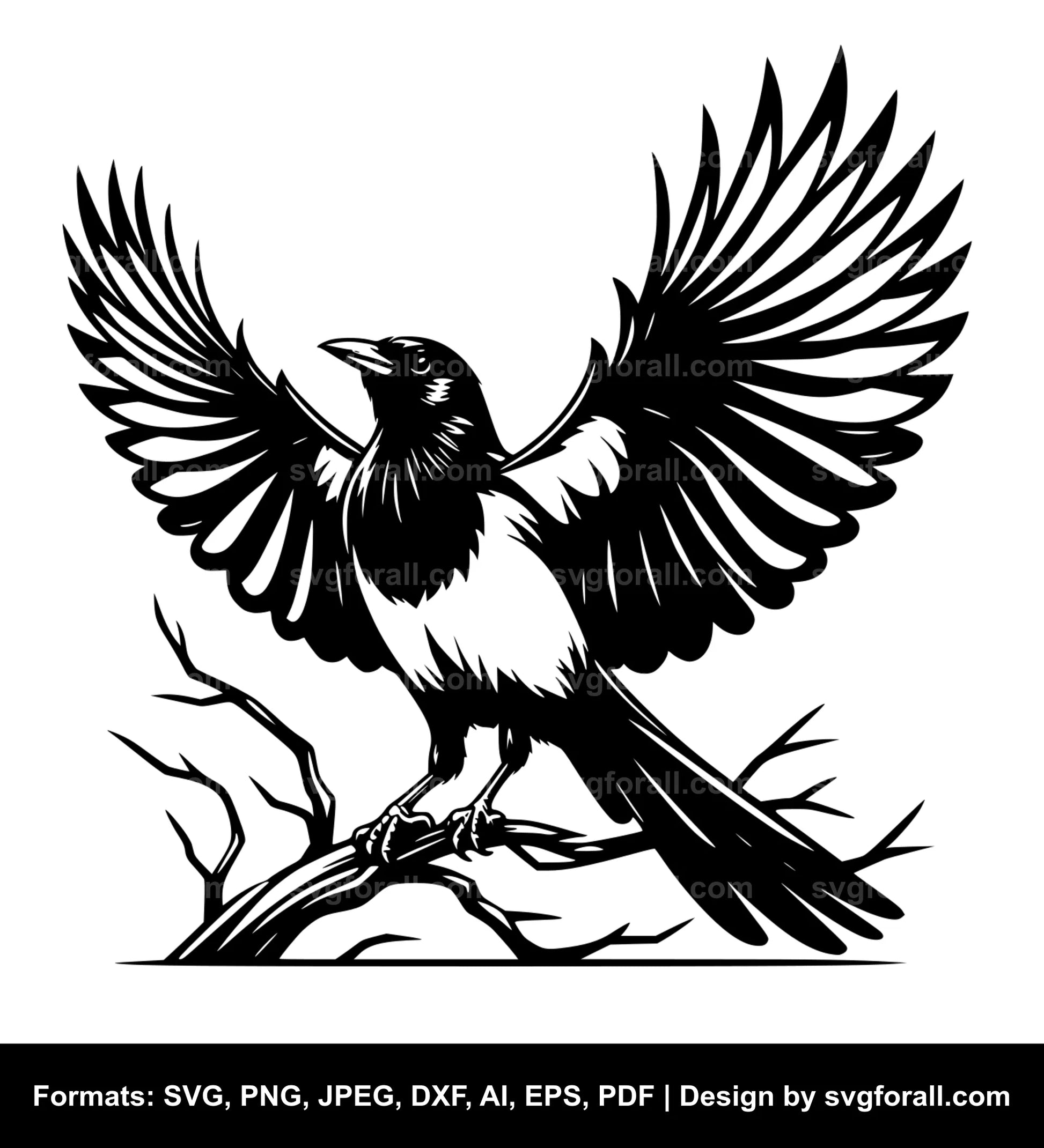 Magpie Black SVG