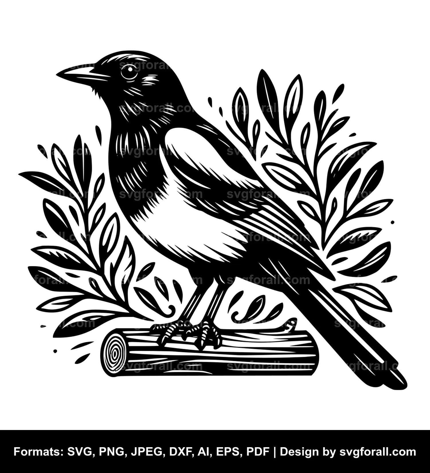 Magpie Cricut SVG