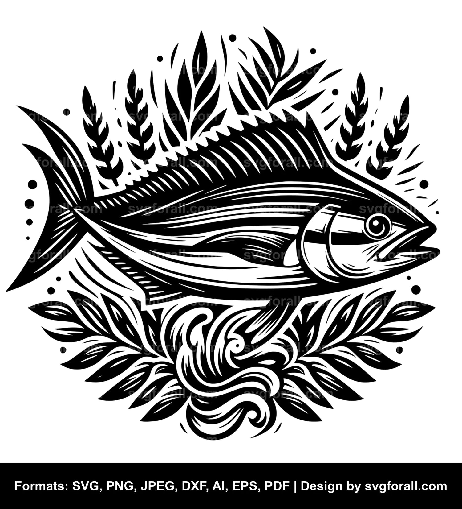 Mahi Mahi Fish Vector SVG