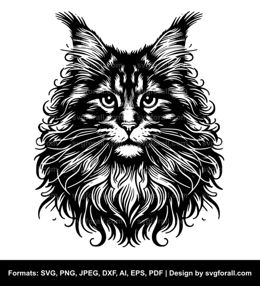 Maine Coon Cat Cricut SVG