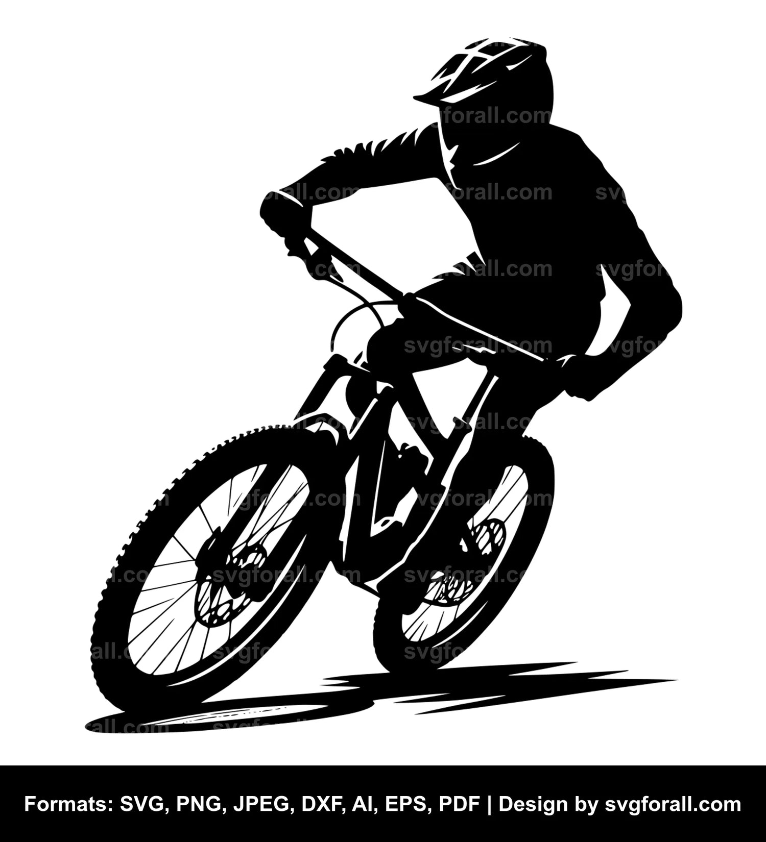 Man Riding Bike Cricut SVG