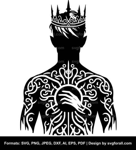 Man With Crown SVG PNG