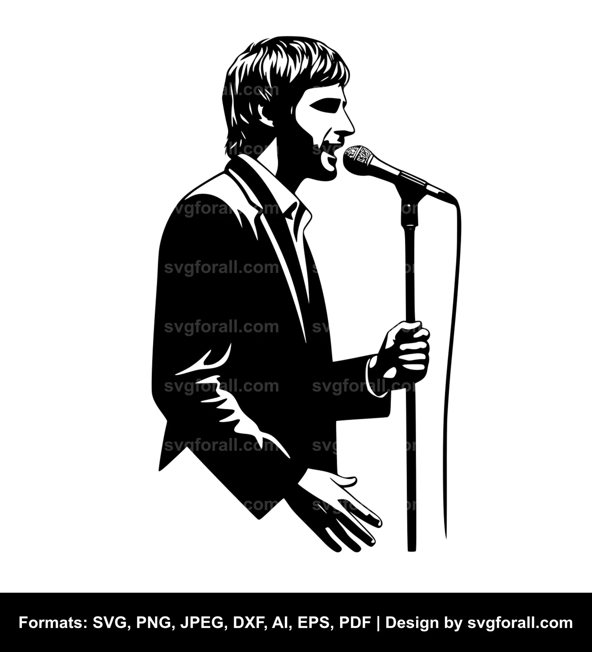 Man With Mic SVG