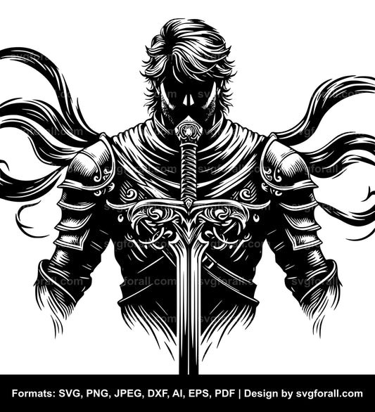 Man With Sword SVG PNG