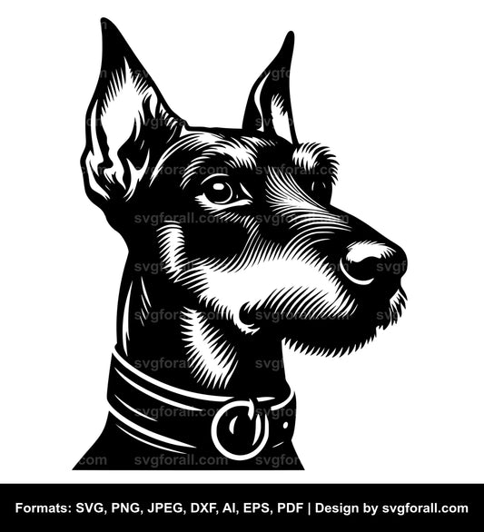 Manchester Terrier Dog SVG File