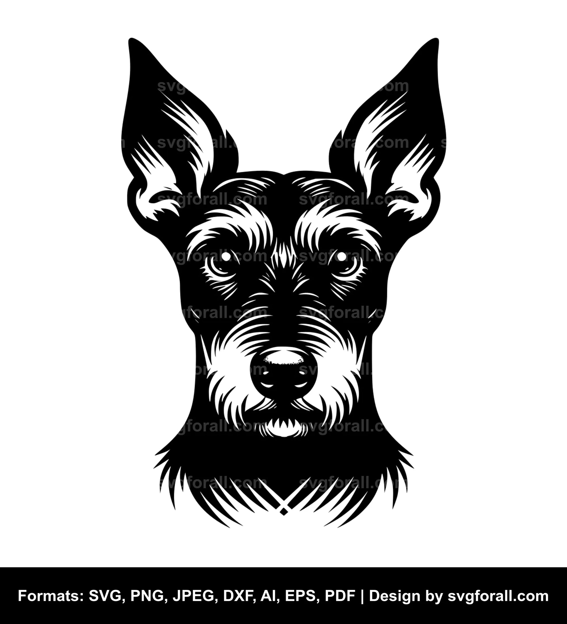 Manchester Terrier Dog SVG PNG