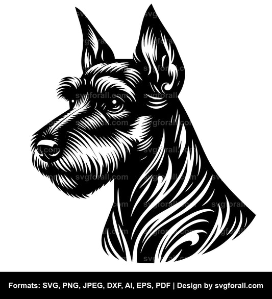 Manchester Terrier Dog SVG Vector