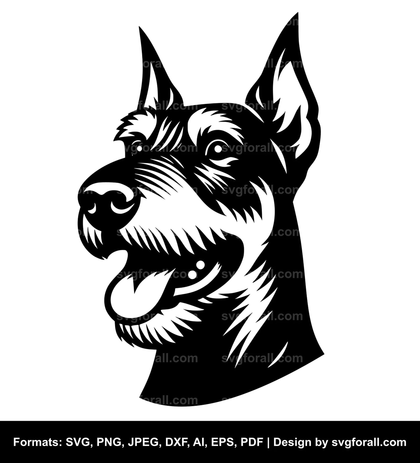 Manchester Terrier Dog Vector SVG