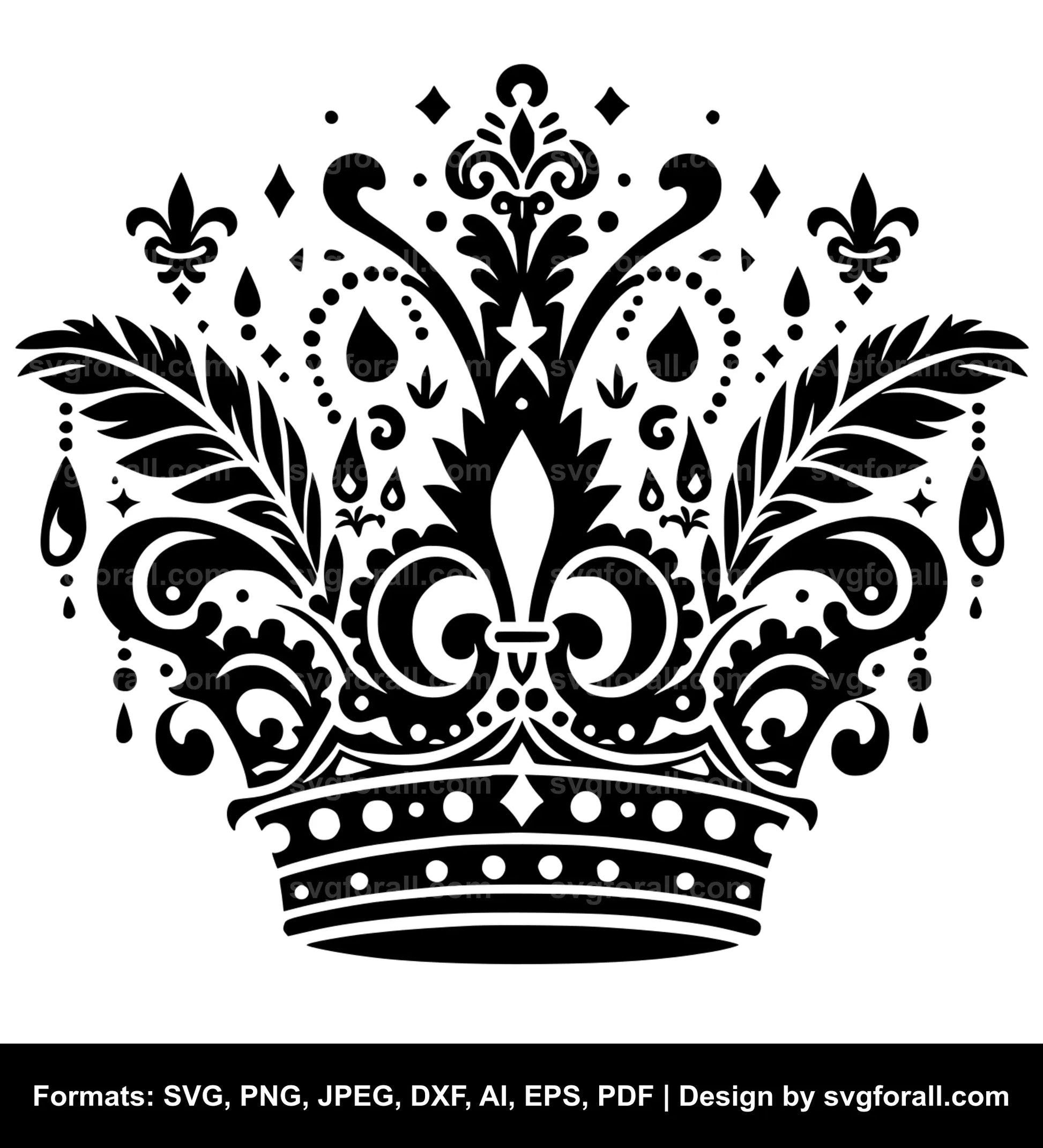 Mardi Gras Crown SVG