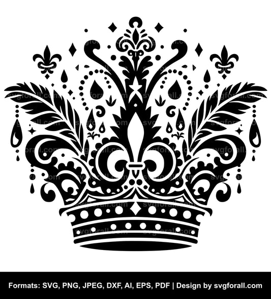 Mardi Gras Crown SVG