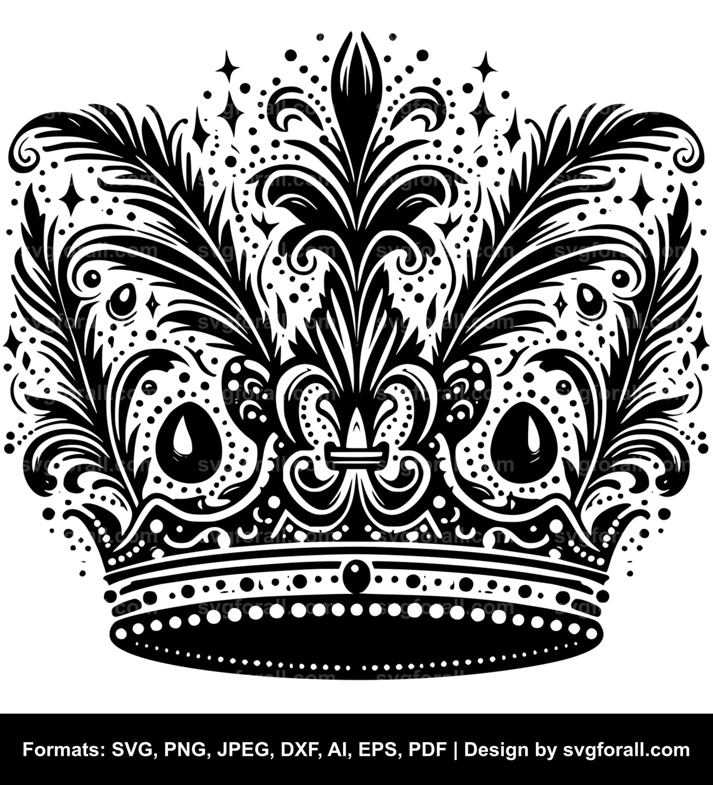 Mardi Gras Crown SVG File