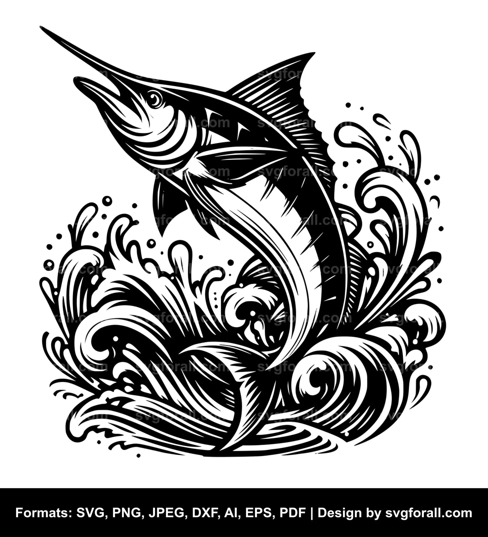 Marlin SVG PNG