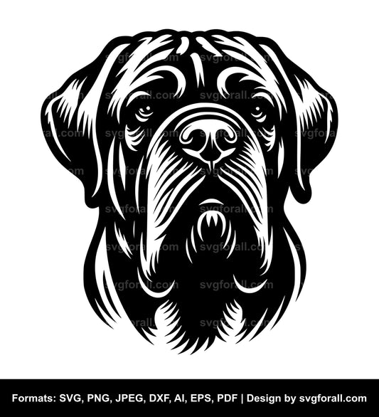 Mastiff Dog SVG PNG