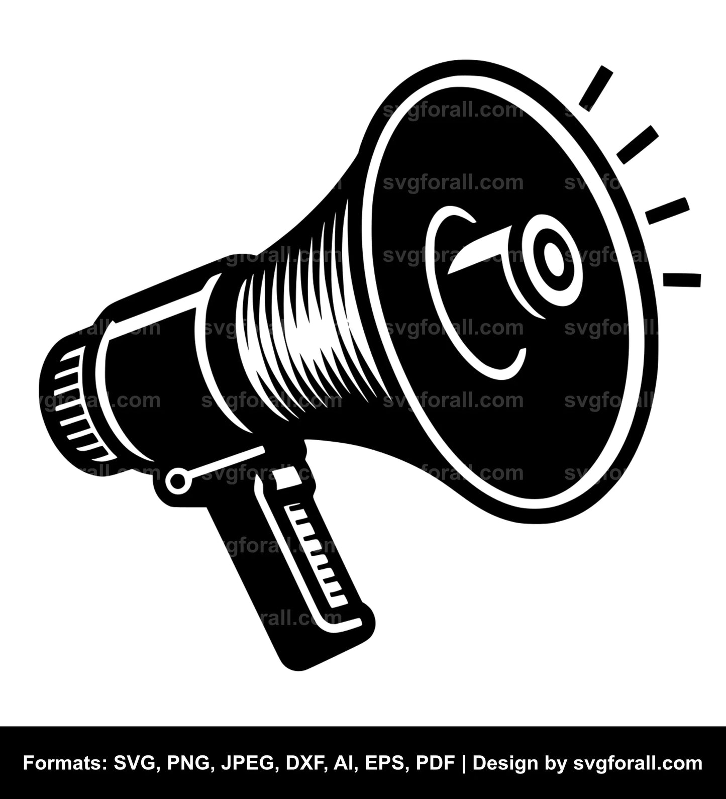 Megaphone Black SVG