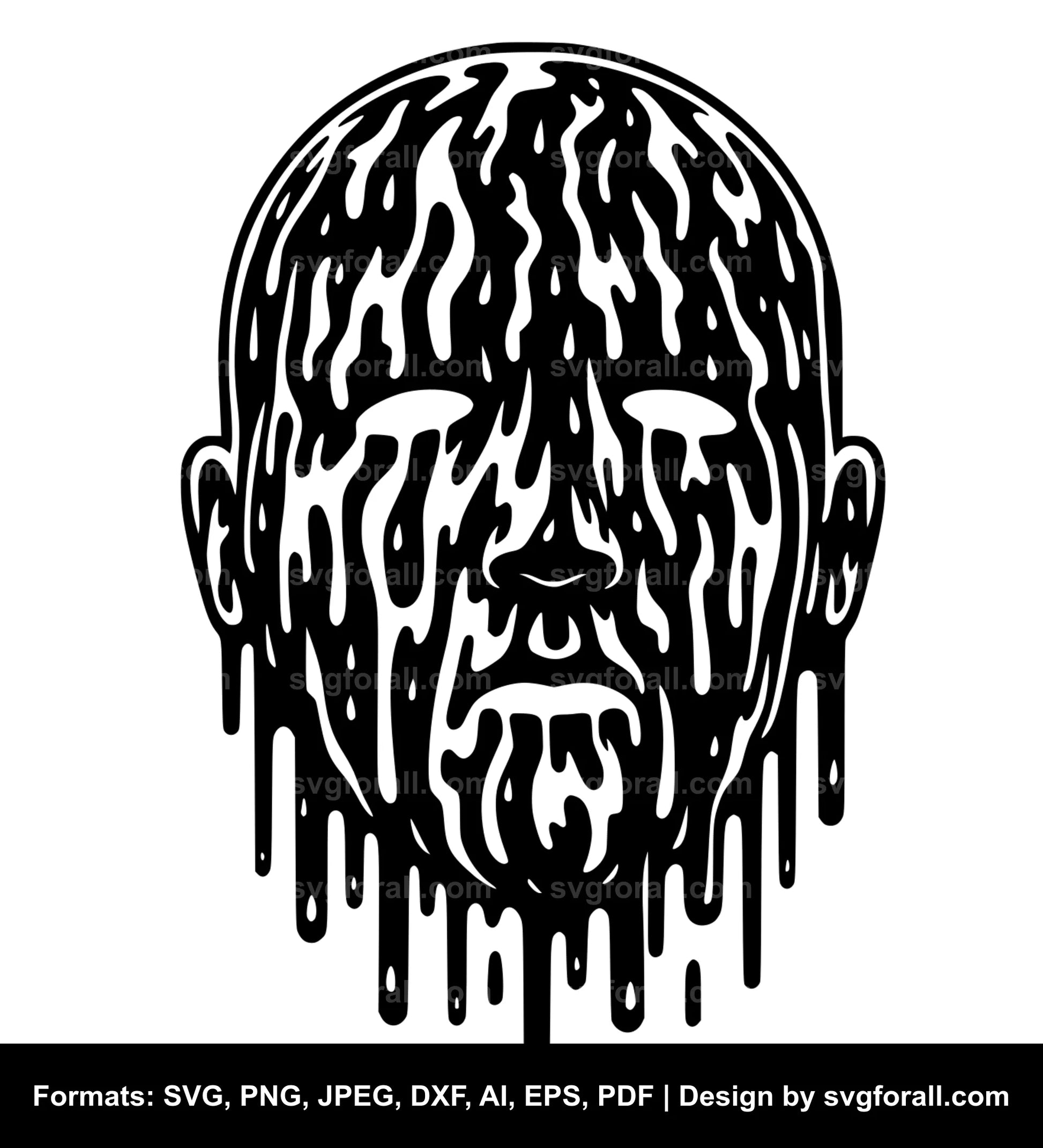 Melting Face SVG PNG