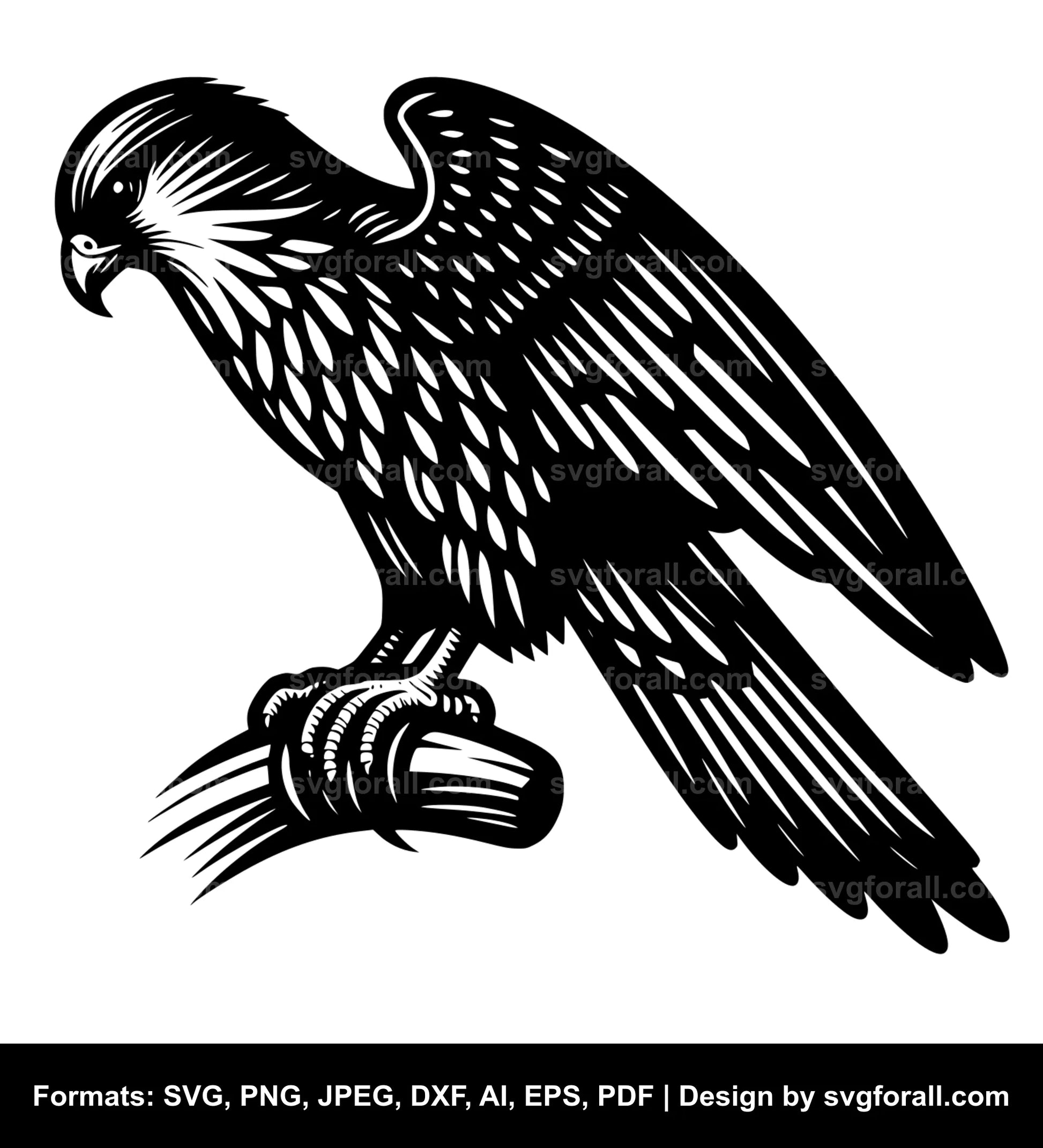 Merlin Bird Black SVG