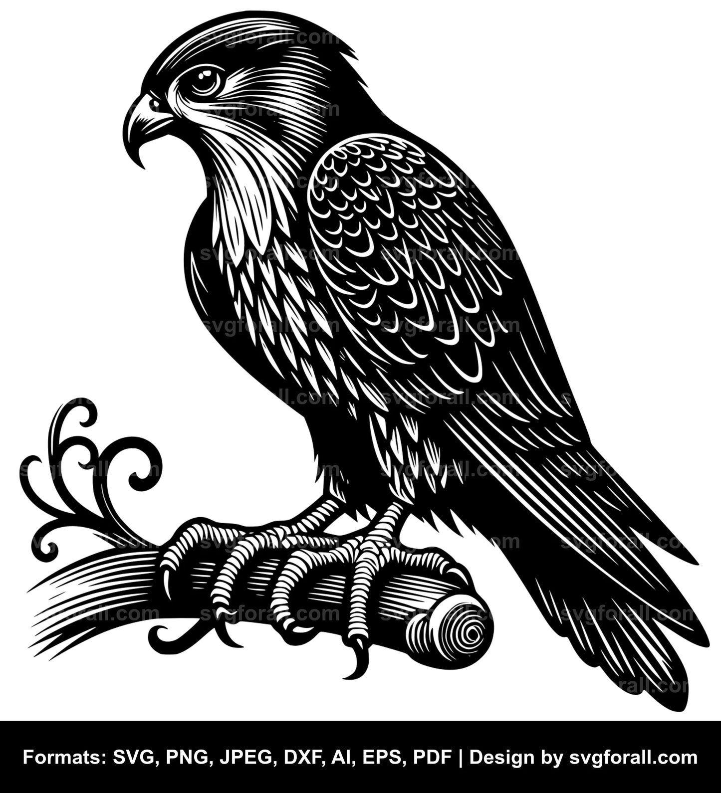 Merlin Bird Cricut SVG