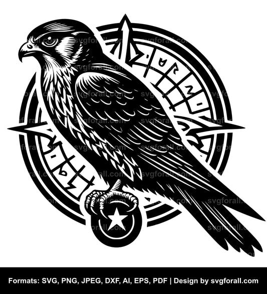 Merlin Bird SVG Clipart