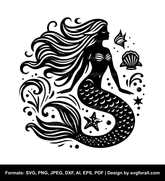 Mermaid Clipart SVG