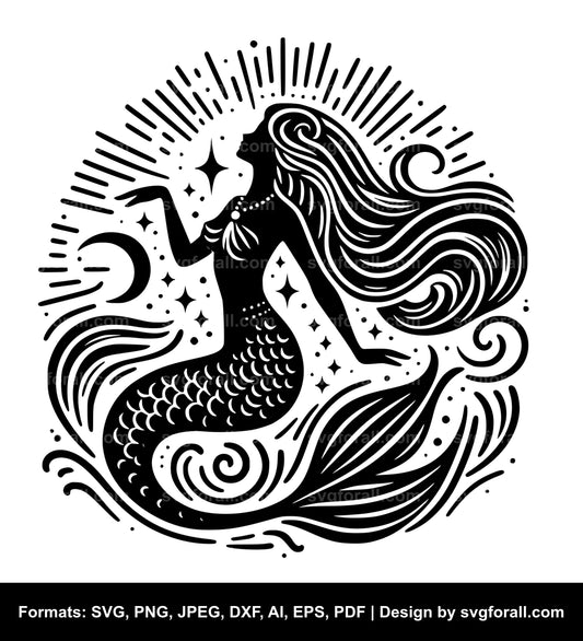 Mermaid SVG Cut Files