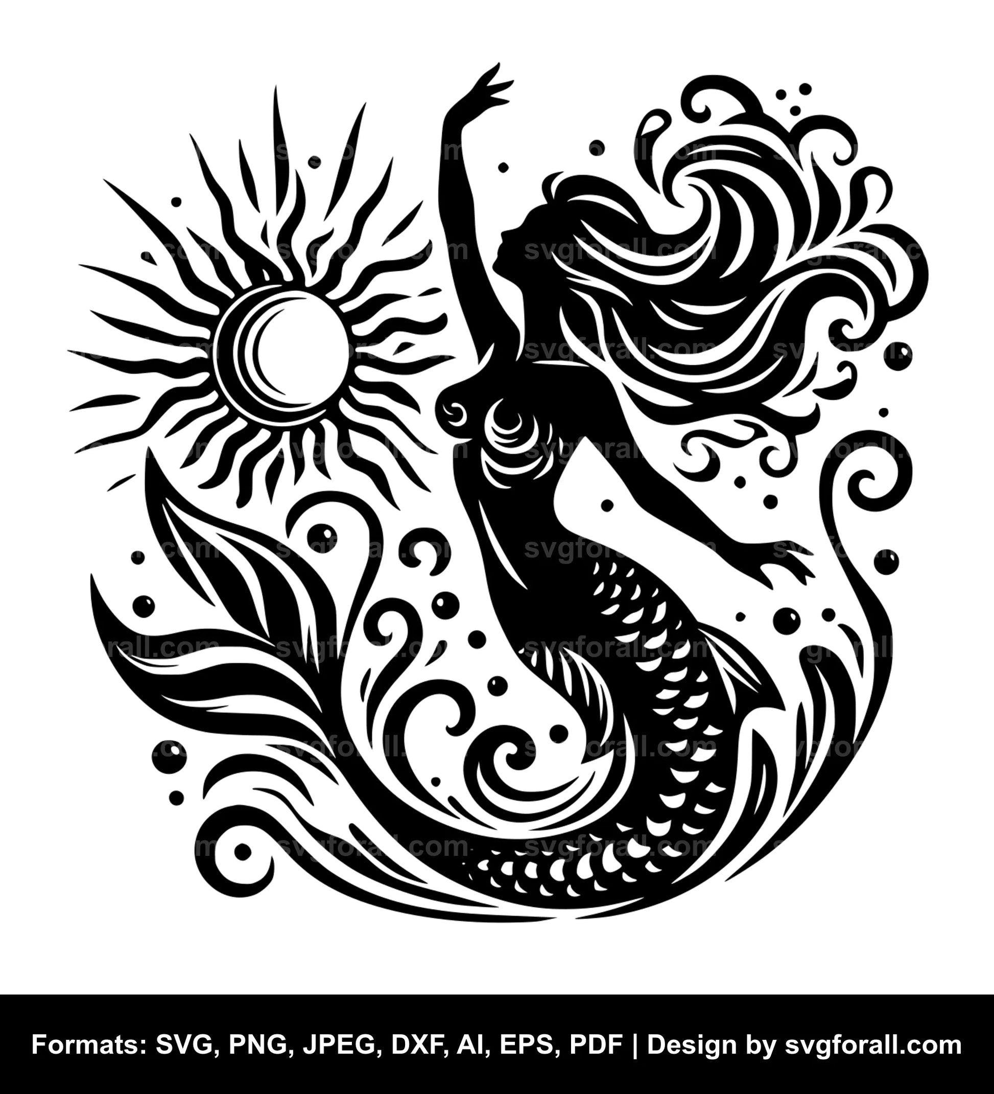 Mermaid SVG Design