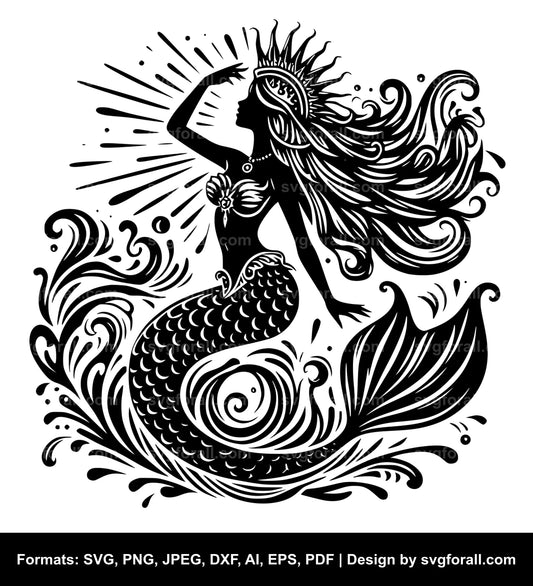 Mermaid SVG File