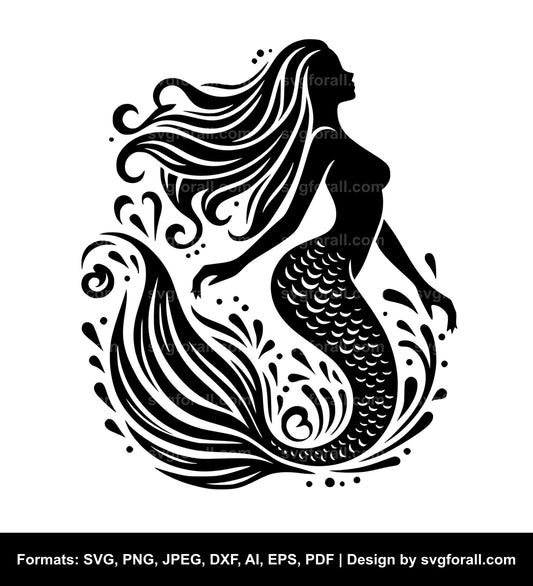 Mermaid Tail SVG File