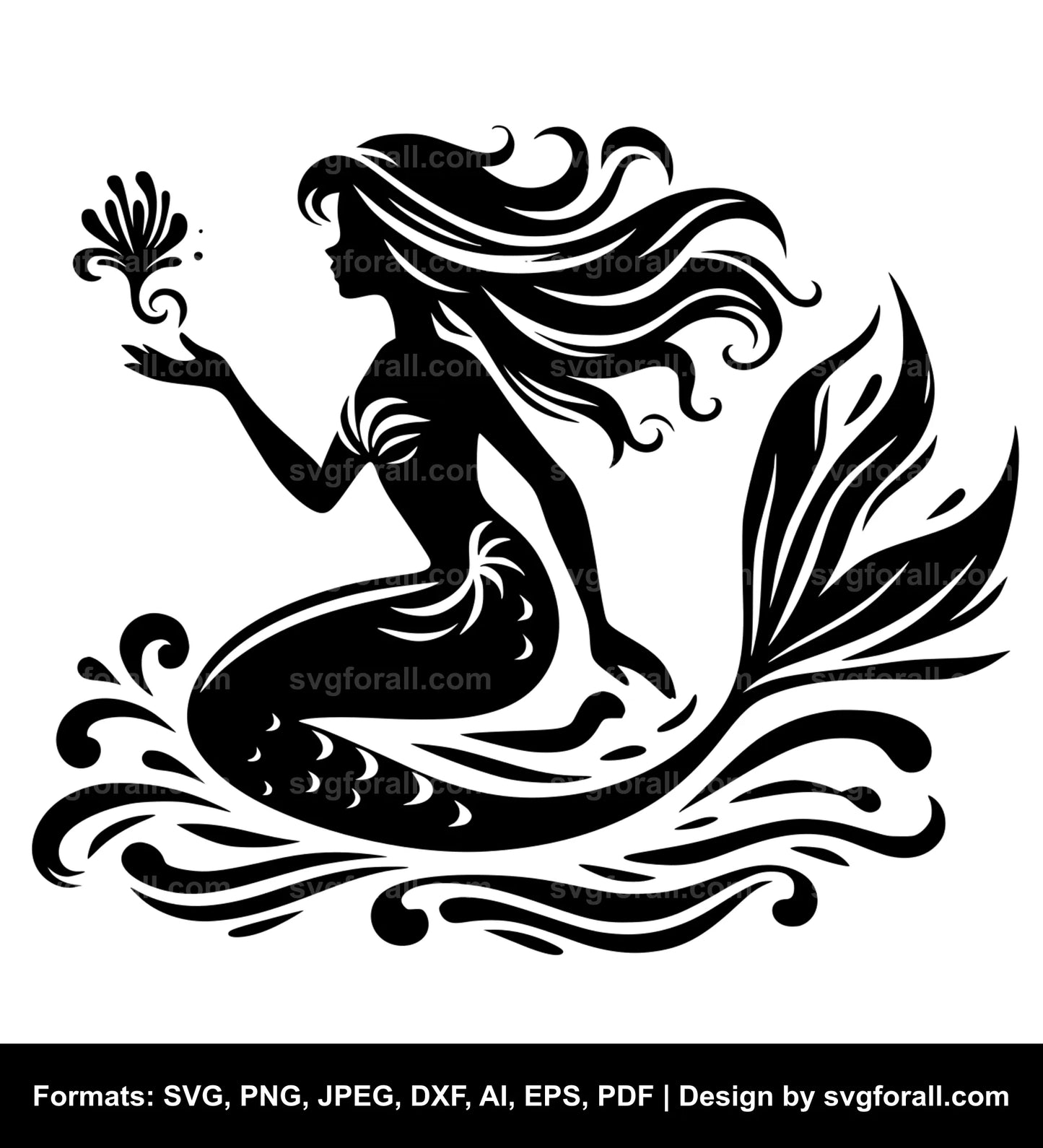 Mermaid Vector SVG