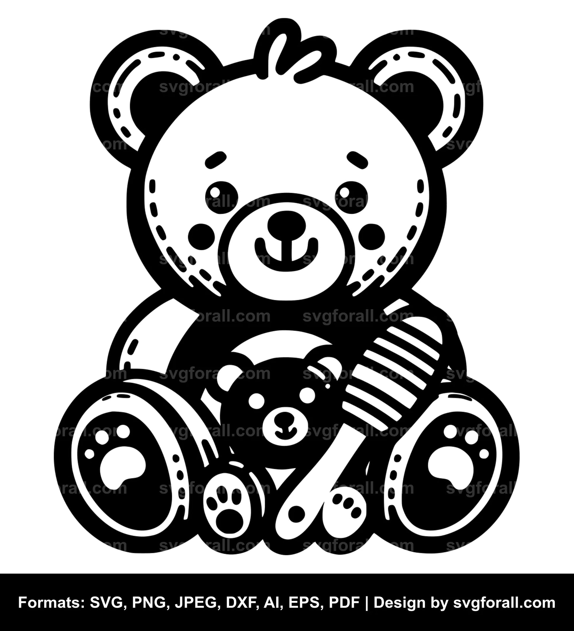 Mimi Bear Cricut SVG