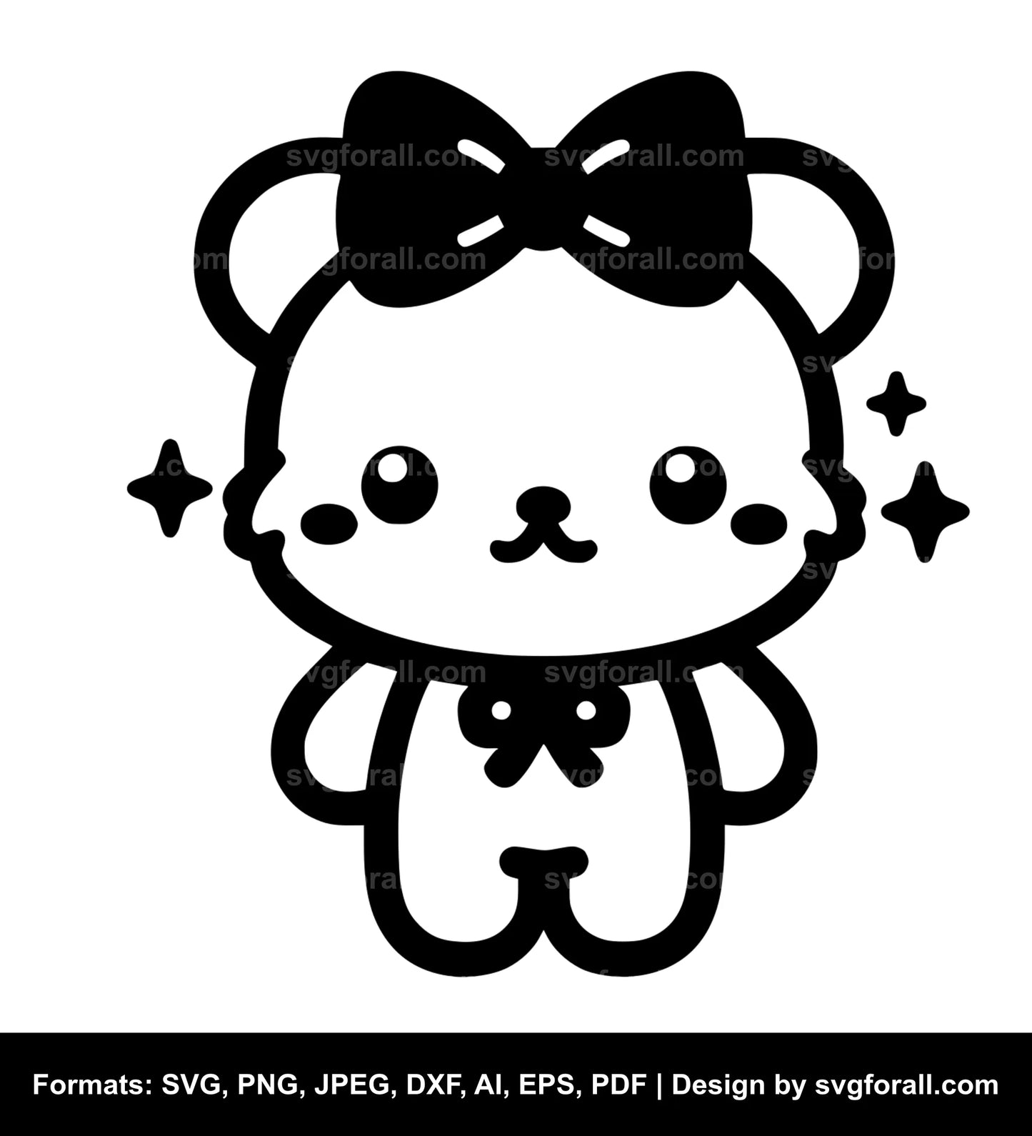 Mimi Bear SVG File