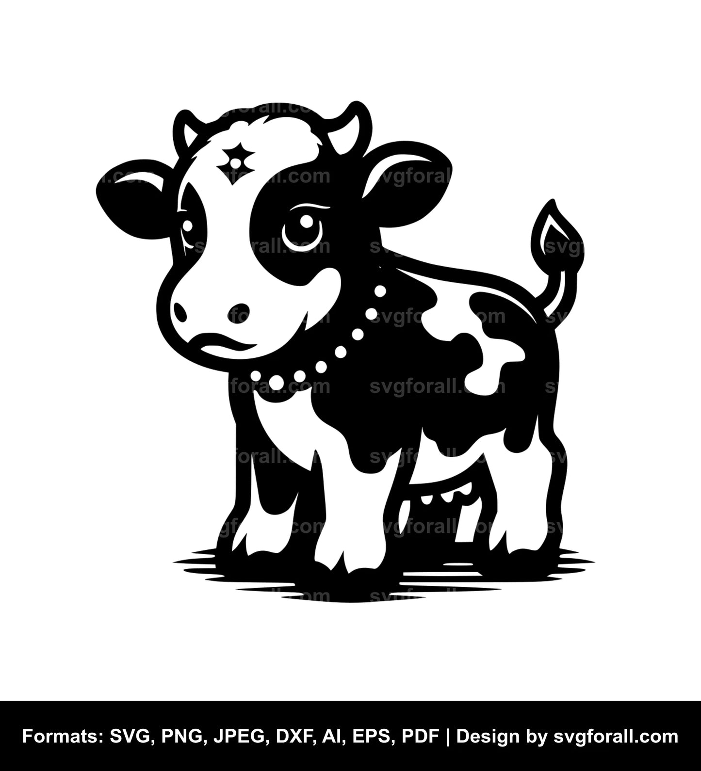 Mini Cow SVG File