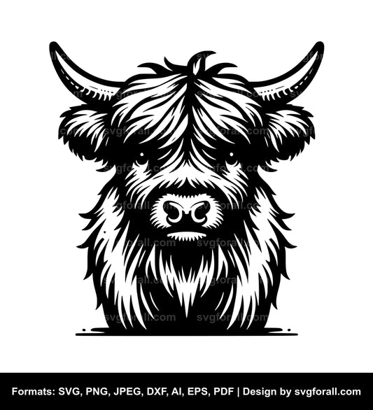 Mini Highland Cow SVG