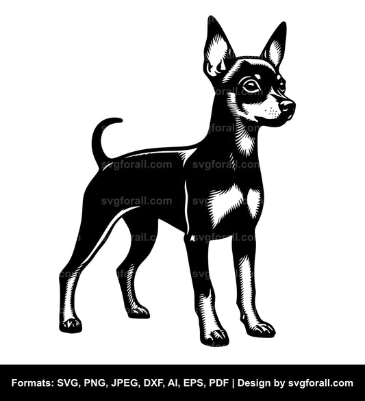 Miniature Pinscher Dog Cricut SVG