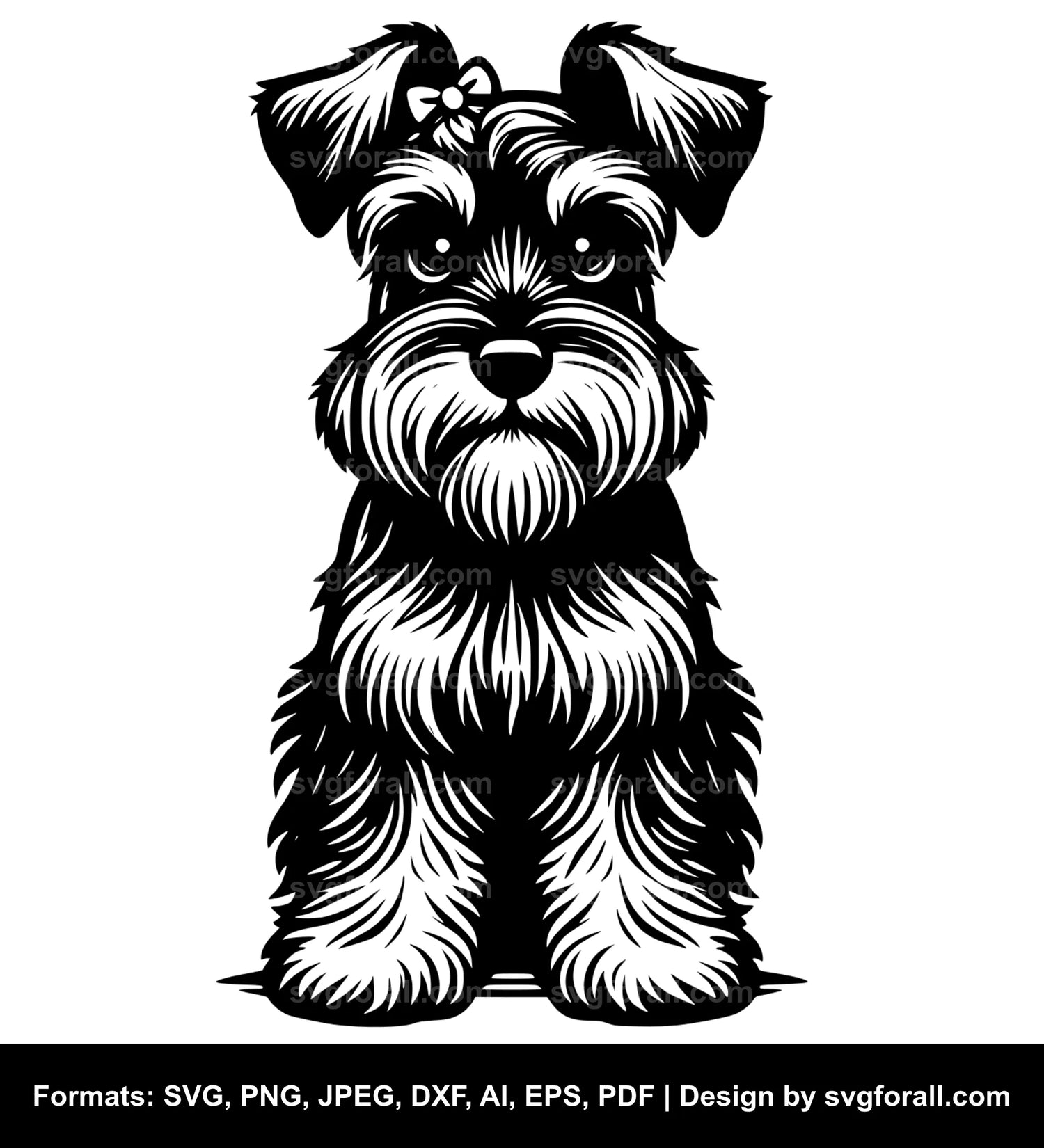 Miniature Schnauzer Dog SVG Design