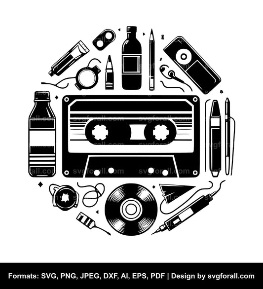 Mixtape SVG PNG