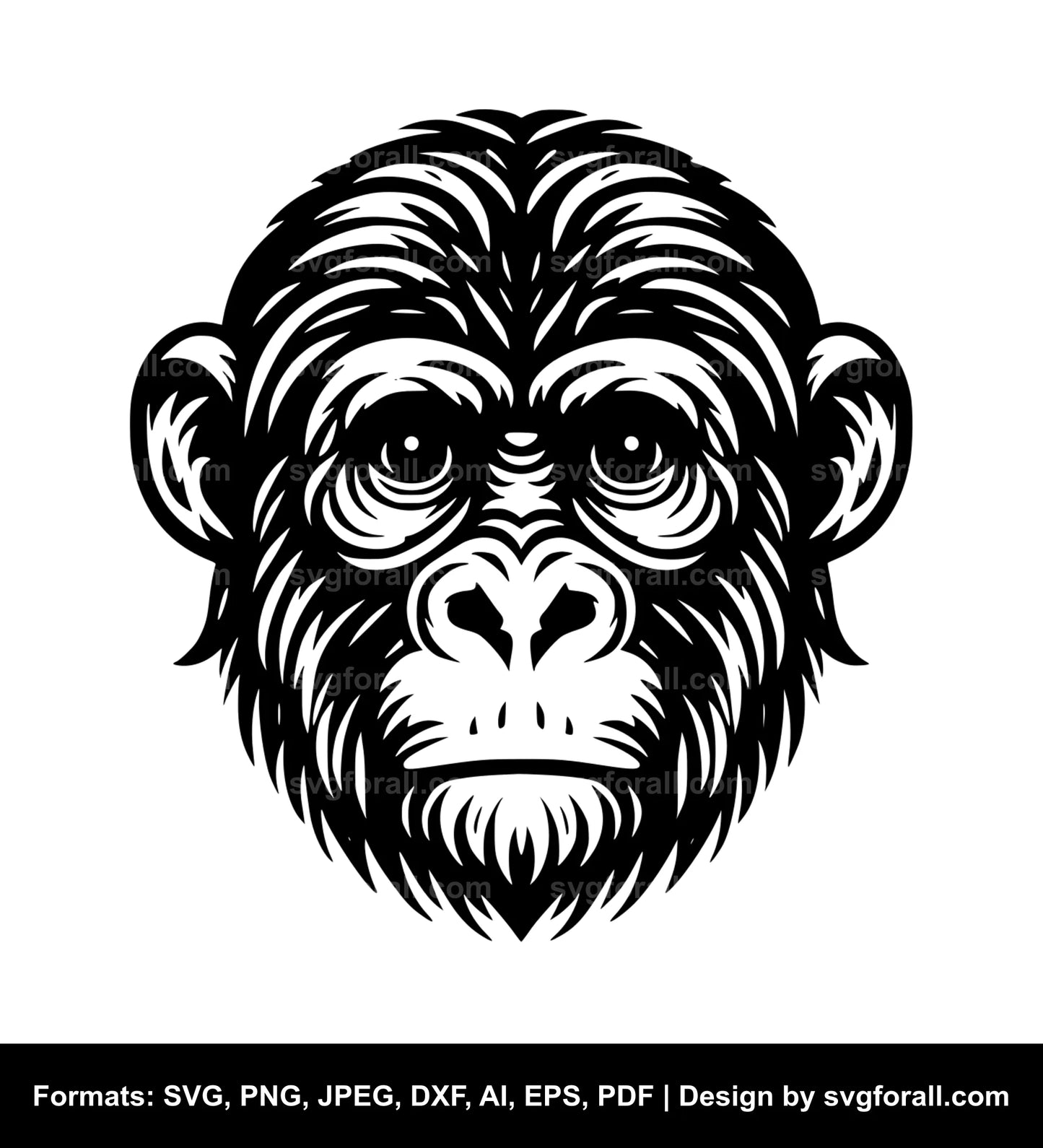 Monkey Face SVG