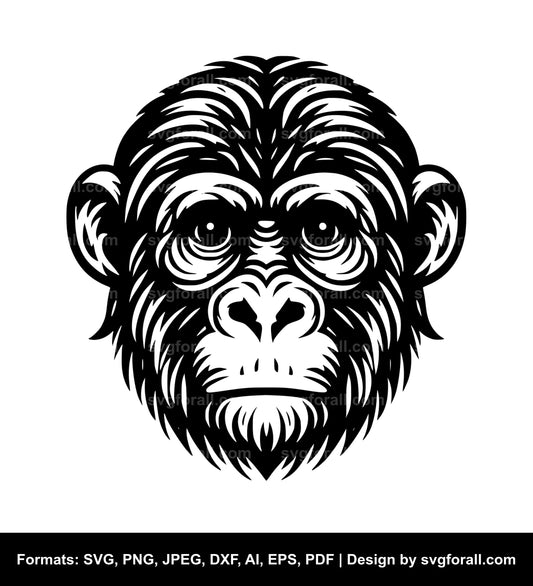 Monkey Face SVG