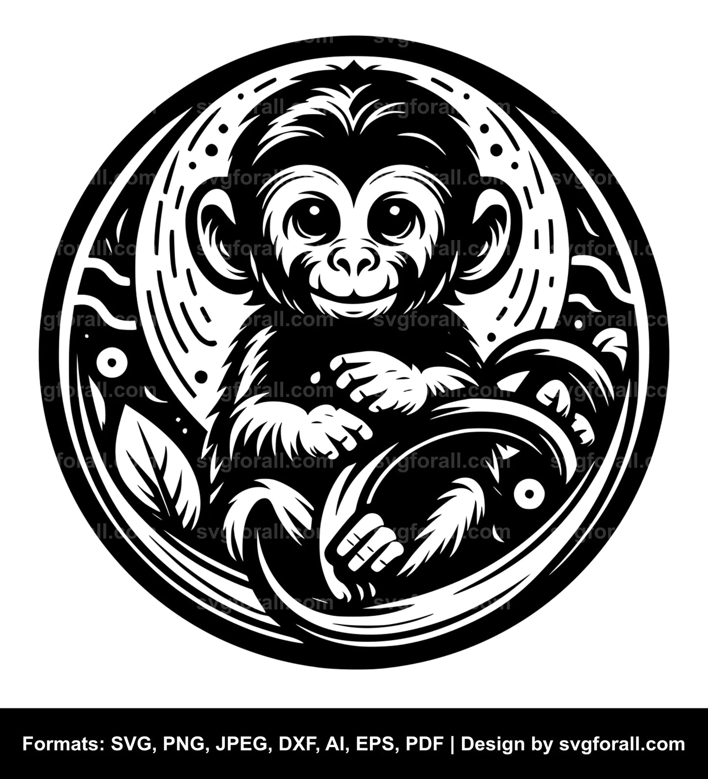 Monkey SVG File