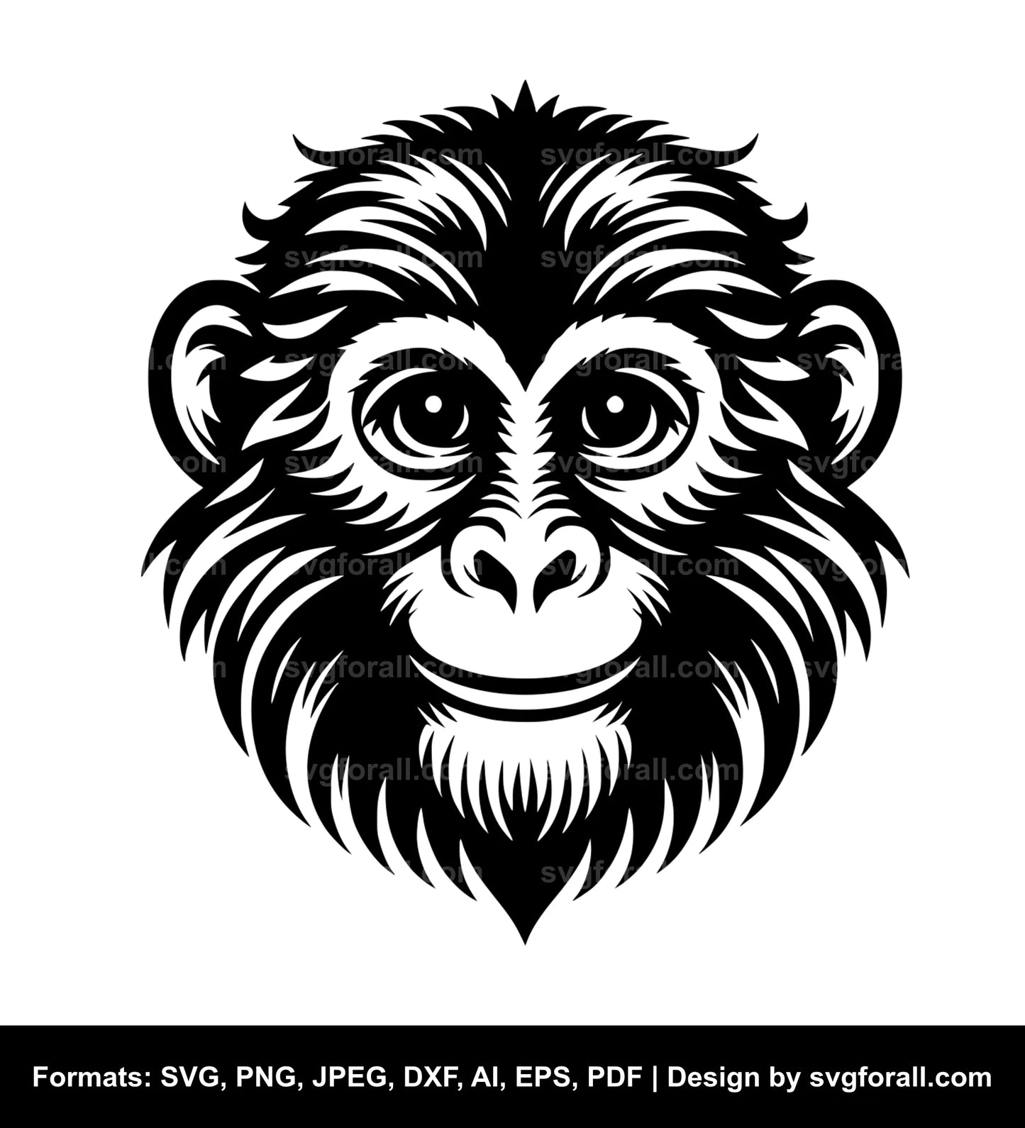 Monkey SVG Vector