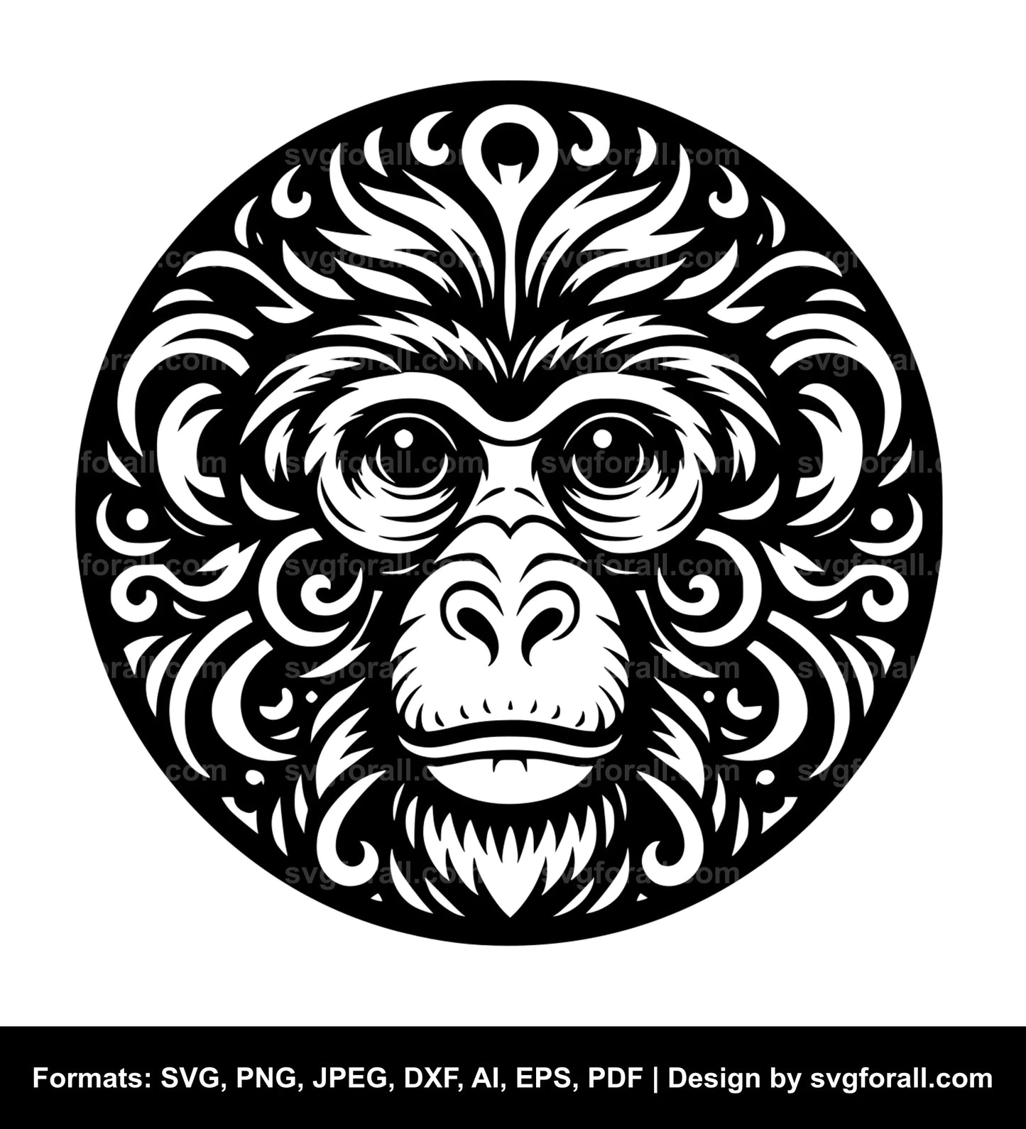 Monkey Vector SVG